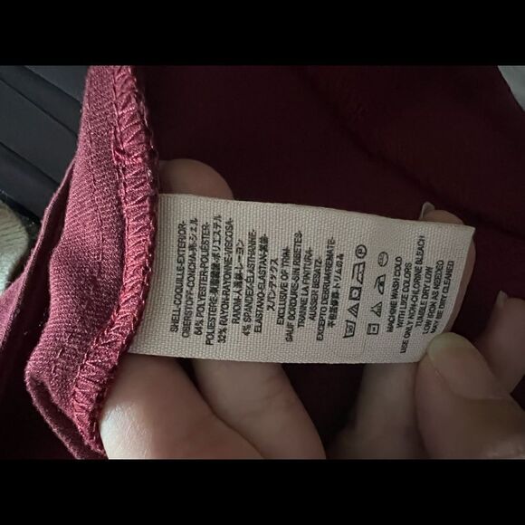 Free People Mock Neck Sleevless Skater Dress Burgandy Size L, Fits Like a XS - Picture 11 of 13